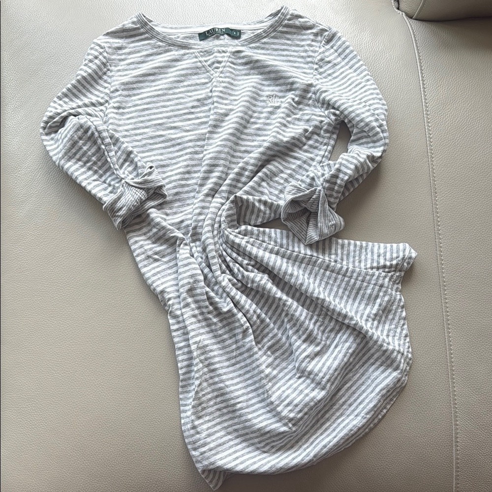 Polo Ralph Lauren Striped Gray Women's Sleepshirt